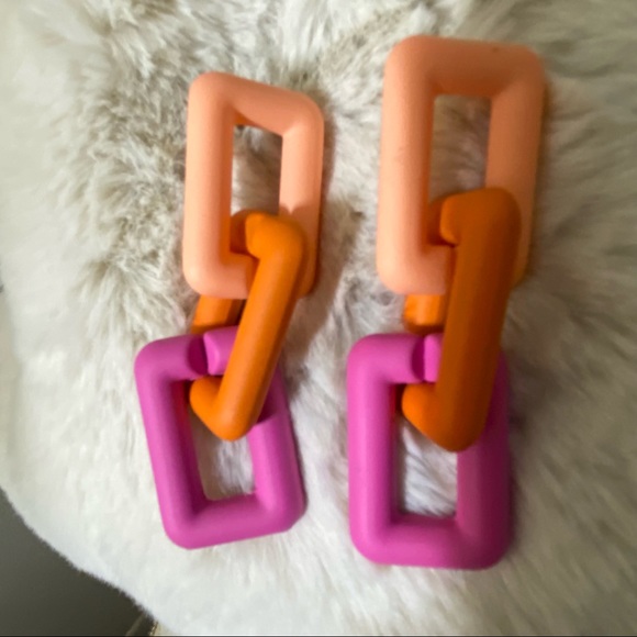 SHEIN Jewelry - ☀️3 for $12 ☀️Vibrant Pink and Orange earrings